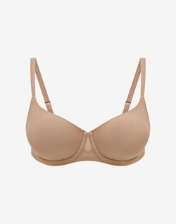Thermoregulating TempSync™ T-Shirt Bra, Taupe - Thirdlove - 37.5® Nylon/Nylon/Spandex