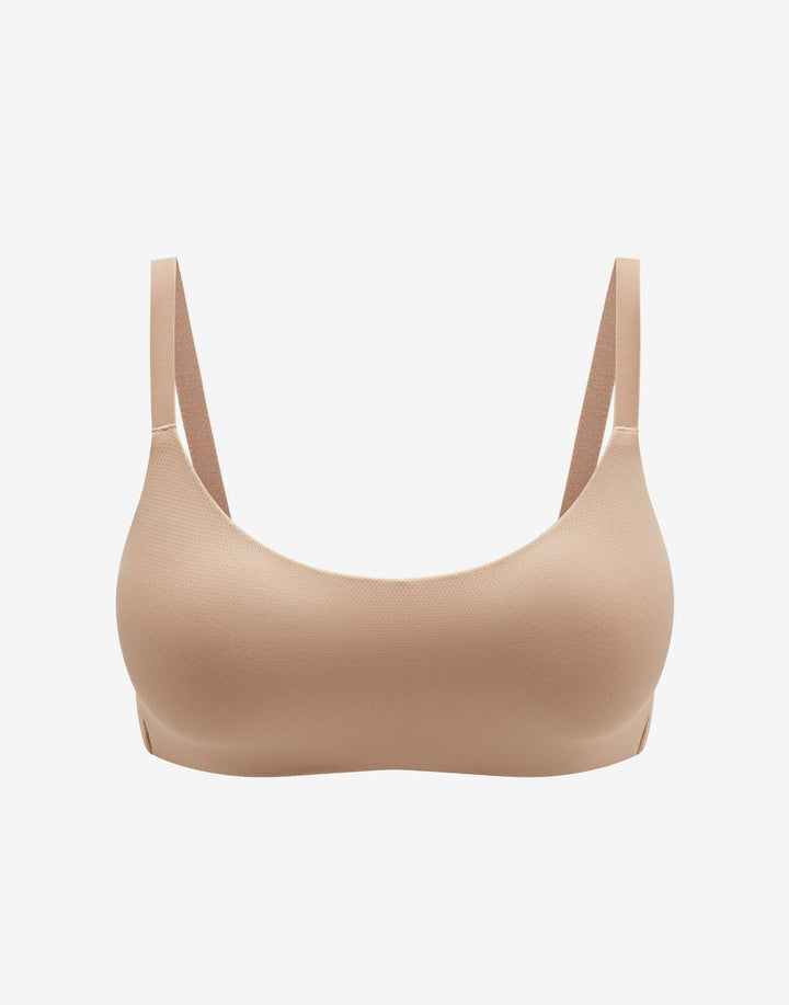Thermoregulating TempSync™ Wireless Bra, Taupe - Thirdlove - 83% 37.5® nylon/12% spandex/5% nylon