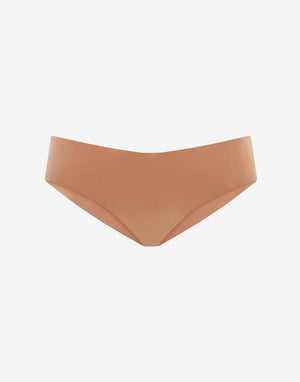 Zero Edge™ No-Show Cheeky - Mocha - Nylon/spandex - ThirdLove