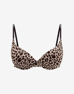 Zero Edge Push-Up Bra, Leopard - Thirdlove - 50% nylon/50% Spandex