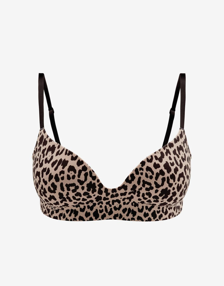Zero Edge Wireless Push-Up Bra, Leopard - Thirdlove - 50% nylon/50% Spandex