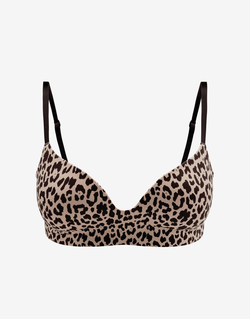 Zero Edge Wireless Push-Up Bra, Leopard - Thirdlove - 50% nylon/50% Spandex