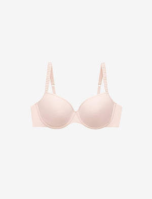  - - SOFT-PINK Wired Lightly Padded T-Shirt Bra - Size 38 (C cup)