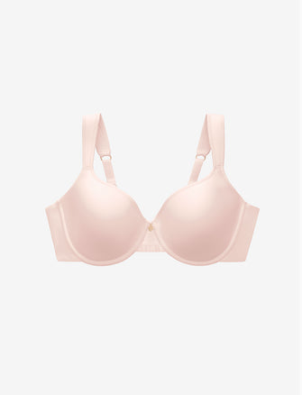 Cotton Push-Up Women's half net bra for daily use, Light Pink