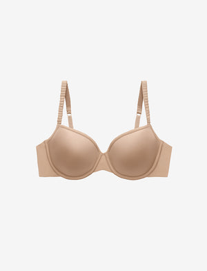 24/7® Classic T-Shirt Bra Taupe - Most Comfortable, Smoothing T-Shirt Bra