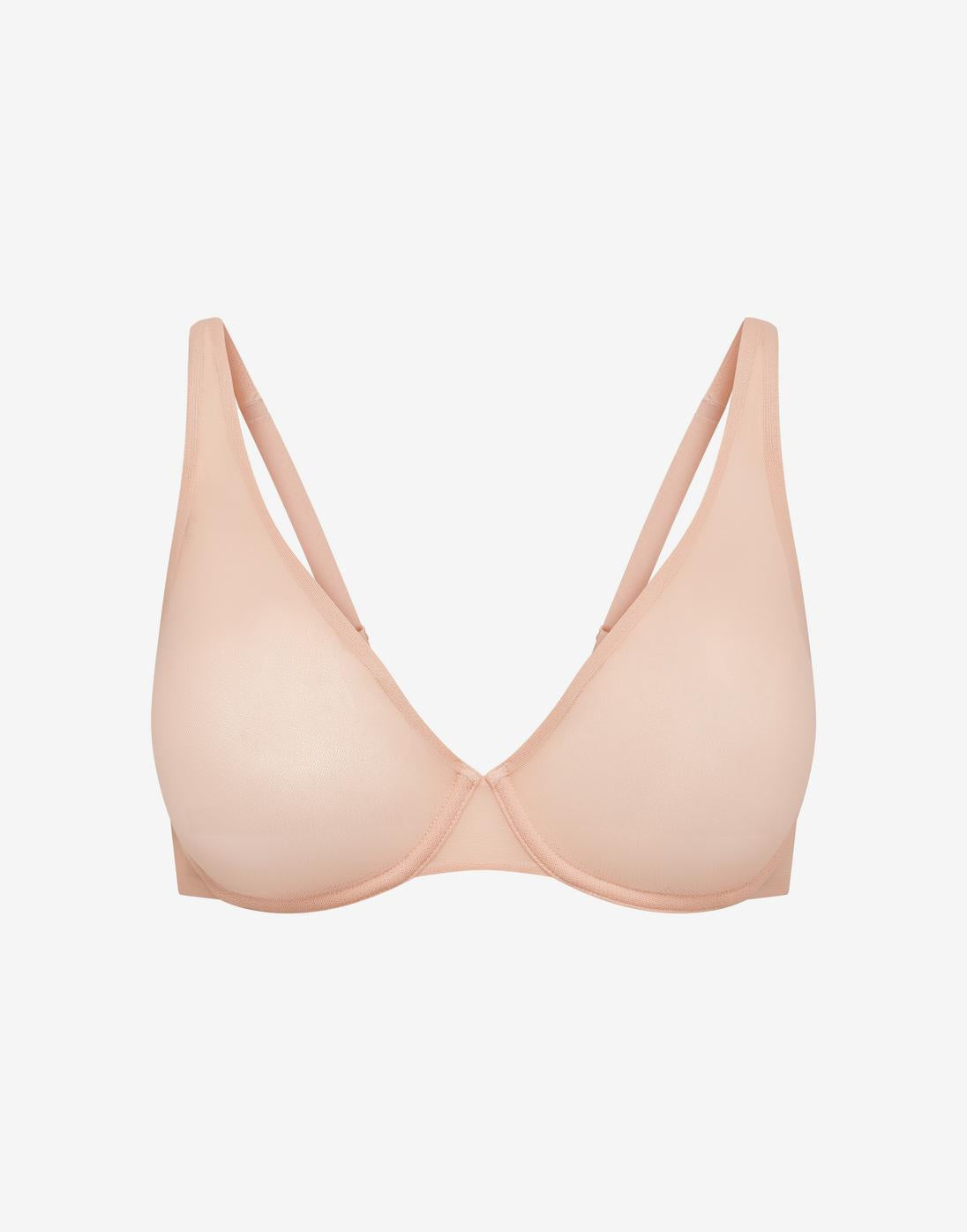 Bare Mesh Unlined Bra , Rose Dust - Thirdlove - Mesh 