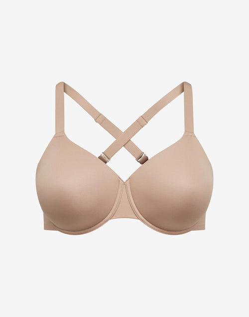 ComfortStretch Smoothing Full Coverage Bra, Taupe - Thirdlove - Nylon/Spandexa
