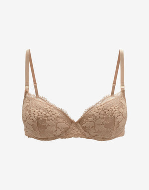 All Day Lace T-Shirt Bra, Taupe - Thirdlove - 51% Recycled nylon/42% Nylon/7% Spandex