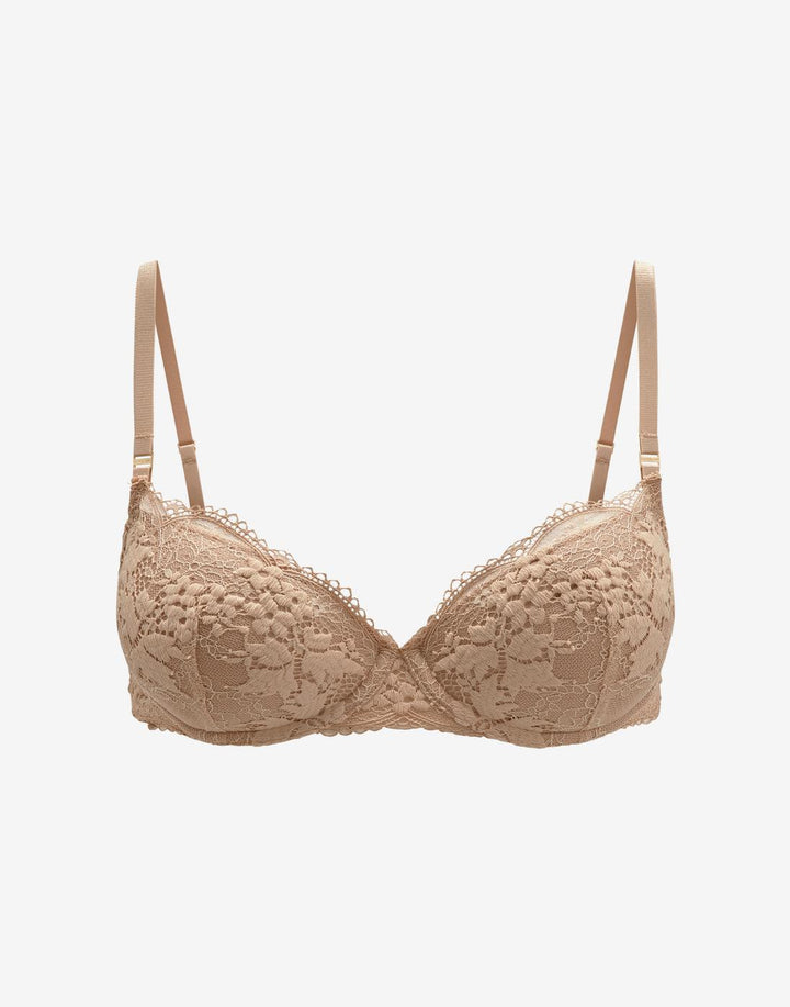 All Day Lace T-Shirt Bra, Taupe - Thirdlove - 51% Recycled nylon/42% Nylon/7% Spandex
