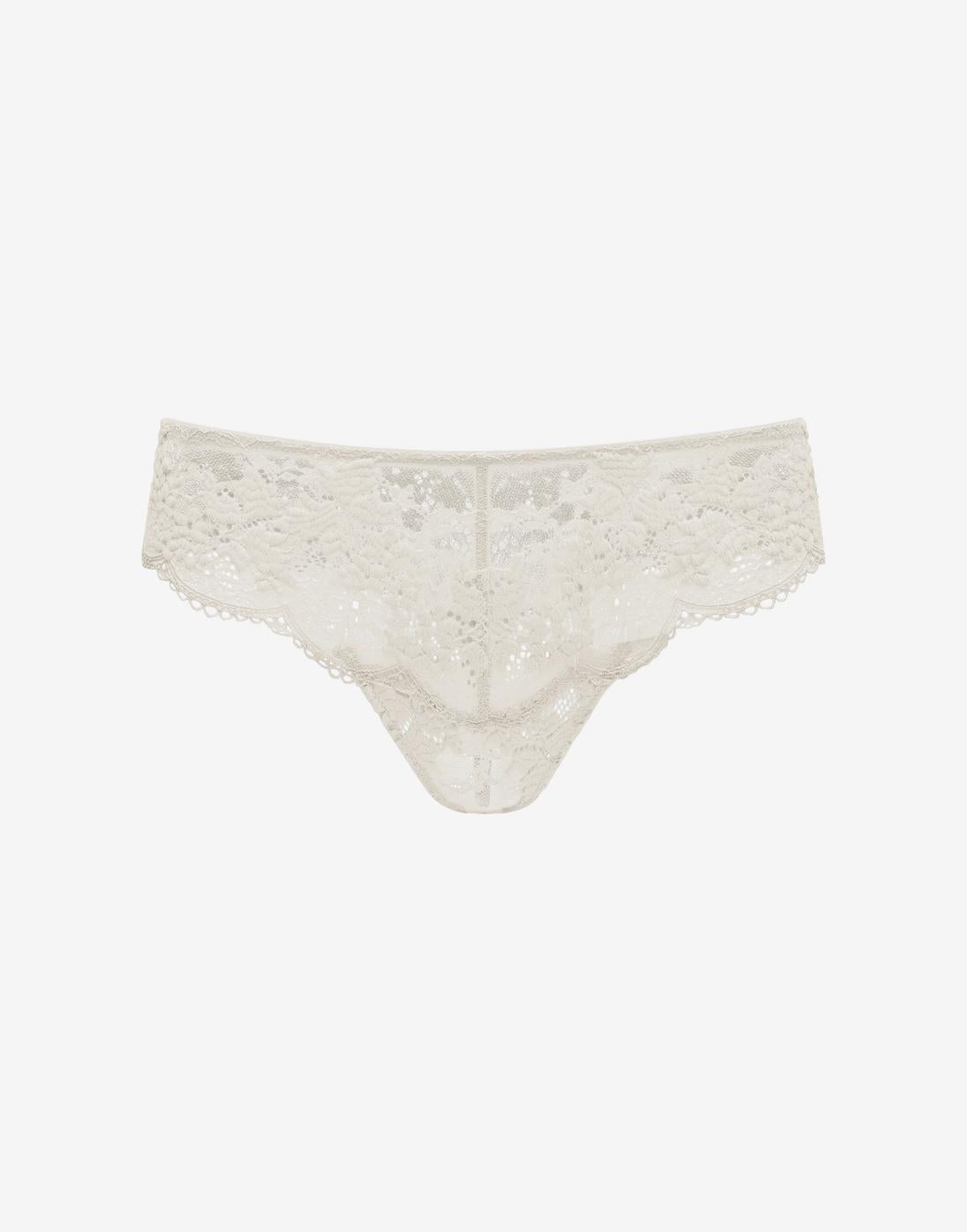 All Day Lace Thong - Sea Salt - 51% Recycled nylon/42% Nylon/7% Spandex - ThirdLove
