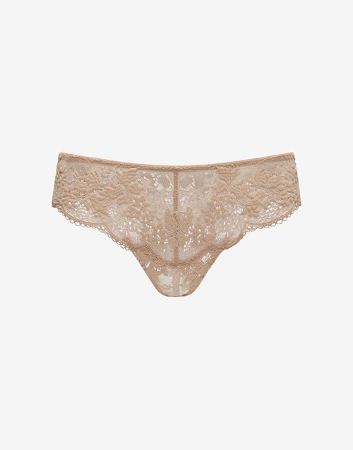 All Day Lace Thong - Taupe - 51% Recycled nylon/42% Nylon/7% Spandex - ThirdLove