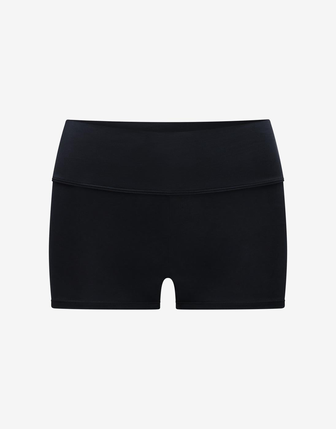 Organic Cloud Cotton High Rise Short - Black - Organic cotton/spandex - ThirdLove