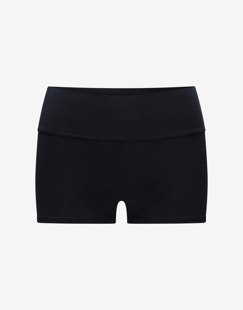 Organic Cloud Cotton High Rise Short - Black - Organic cotton/spandex - ThirdLove