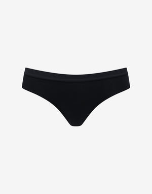 Organic Cloud Cotton Thong - Black - Organic cotton/spandex - ThirdLove