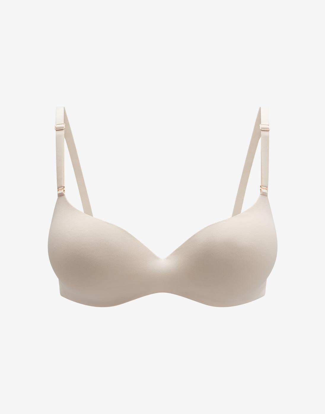 Organic Cloud Cotton T-Shirt Bra, Sea Salt - Thirdlove - Organic Cotton/Spandex