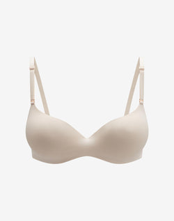 Organic Cloud Cotton T-Shirt Bra, Sea Salt - Thirdlove - Organic Cotton/Spandex