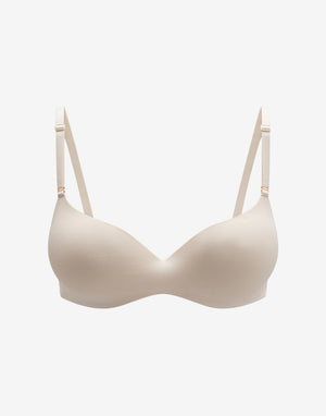 Organic Cloud Cotton T-Shirt Bra, Sea Salt - Thirdlove - Organic Cotton/Spandex