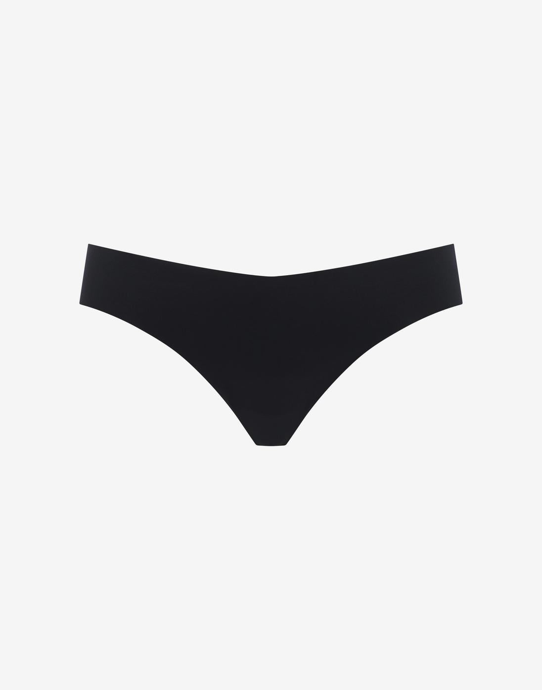 Zero Edge No-Show Thong - Black - 50% nylon/50% Spandex - ThirdLove