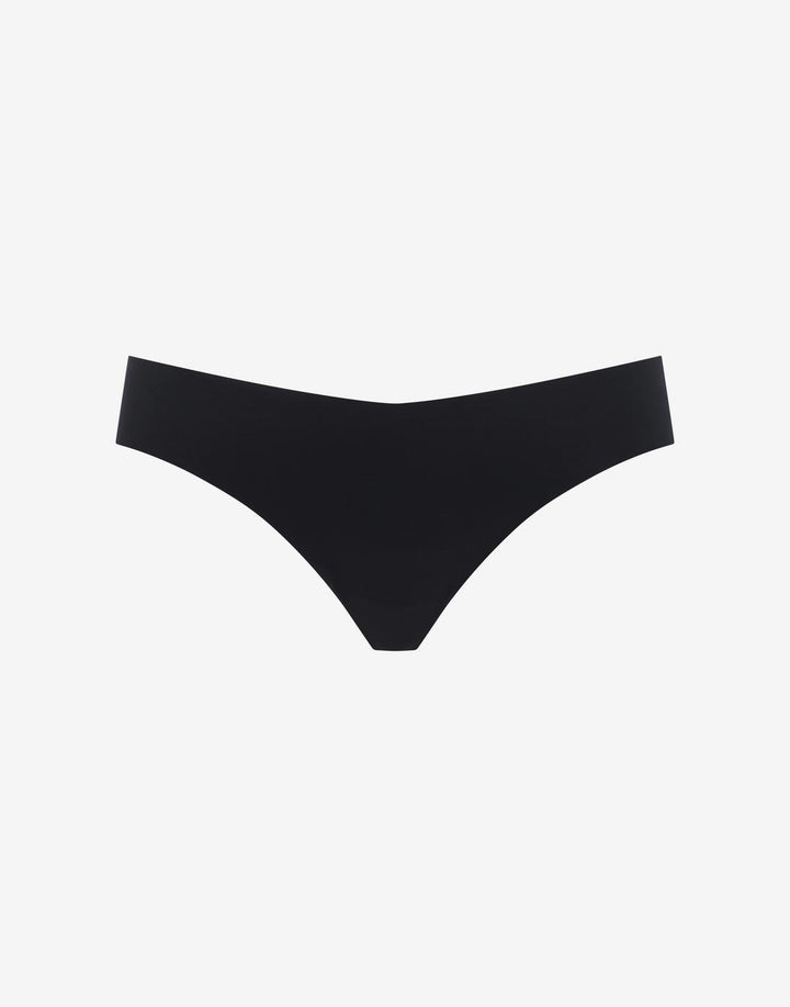 Zero Edge No-Show Thong - Black - 50% nylon/50% Spandex - ThirdLove