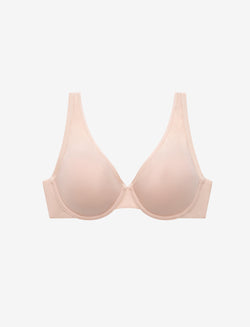 Organic Cloud Cotton Perfect Coverage Bra, Rose Dust - Thirdlove - Organic Cotton/Spandex