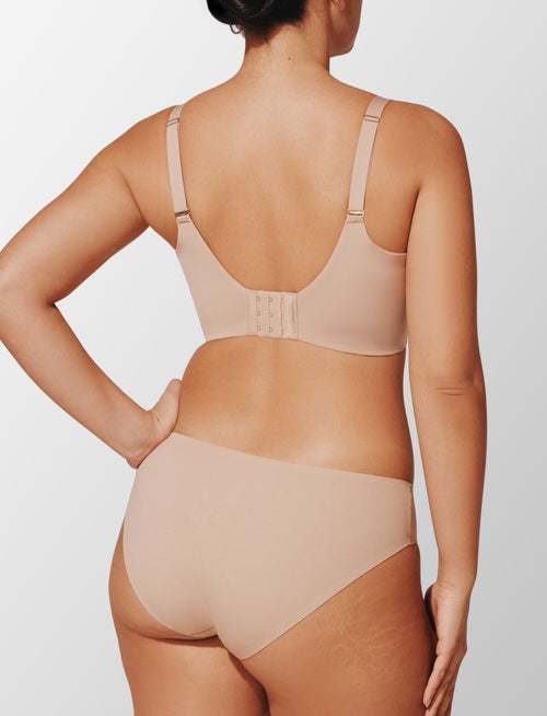 ComfortStretch Smoothing Front Close Bra, Taupe - Thirdlove - Nylon/Spandex,modelLLL