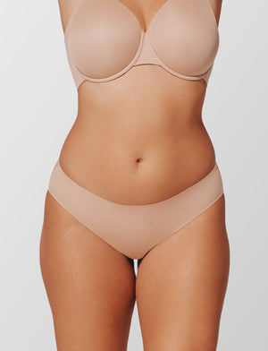 ComfortStretch Bikini - Taupe - Nylon/spandex - ThirdLove,modelX