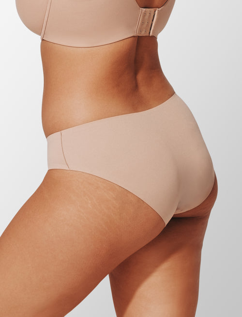 ComfortStretch Bikini - Taupe - Nylon/spandex - ThirdLove,modelX