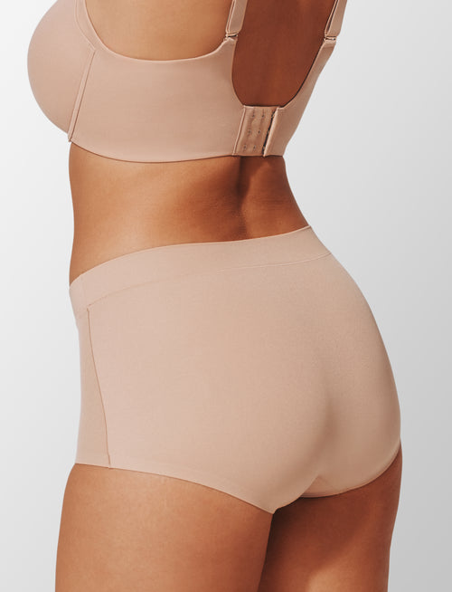 ComfortStretch Brief - Taupe - Nylon/spandex - ThirdLove,modelSS