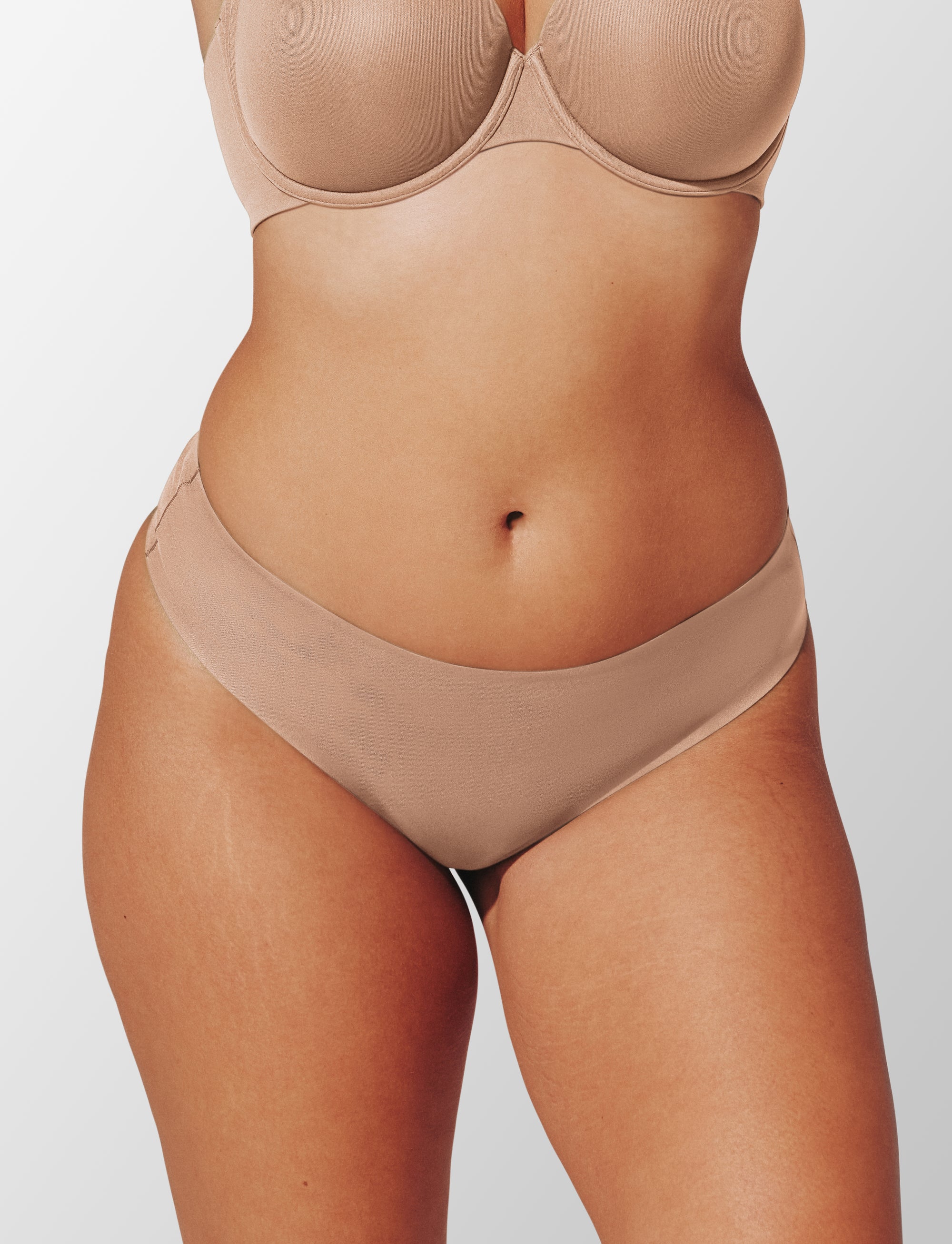 ComfortStretch Thong - Taupe - Nylon/spandex - ThirdLove,modelSS