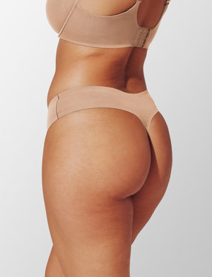 ComfortStretch Thong - Taupe - Nylon/spandex - ThirdLove,modelSS