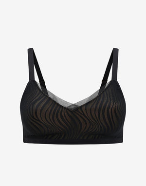 24/7® Classic Smooth Lace Wireless Minimizer Bra