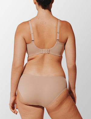 ComfortStretch Smoothing Wireless Bra, Taupe - Thirdlove - Nylon/Spandex,modelDDD