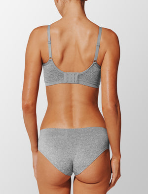 Form 360 Fit™ Wireless Bra - Heather Grey - Nylon/Spandex -Thirdlove