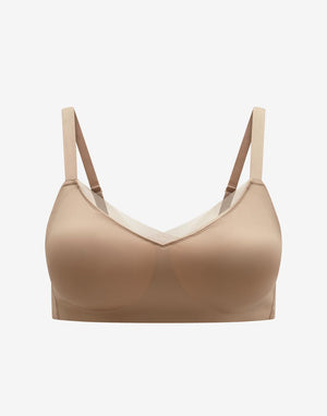 Sculpting Wireless Minimizer, Taupe - Thirdlove - Nylon/Spandex