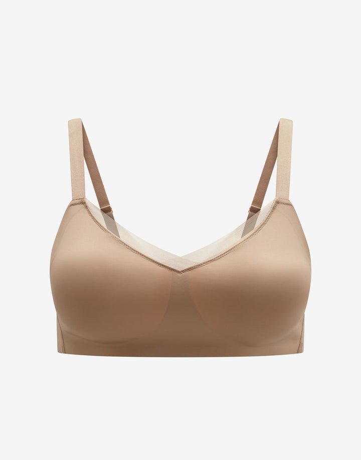 Sculpting Wireless Minimizer, Taupe - Thirdlove - Nylon/Spandex