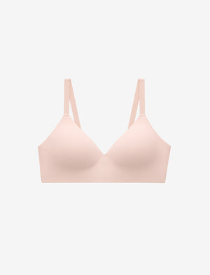Women's Wireless Bra, Full-coverage T-shirt Bra Push Up Plus Size Bra, Soft  Lightly Lined Comfort Bra with Cooling (Color : Pink, Size : L)