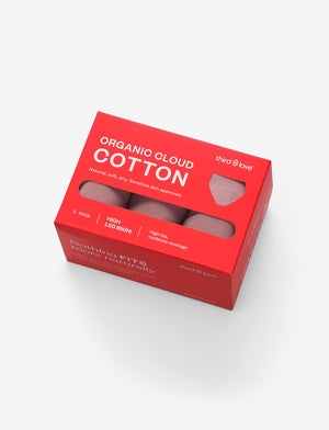 Organic Cloud Cotton High Leg Bikini 3 Pack Box
