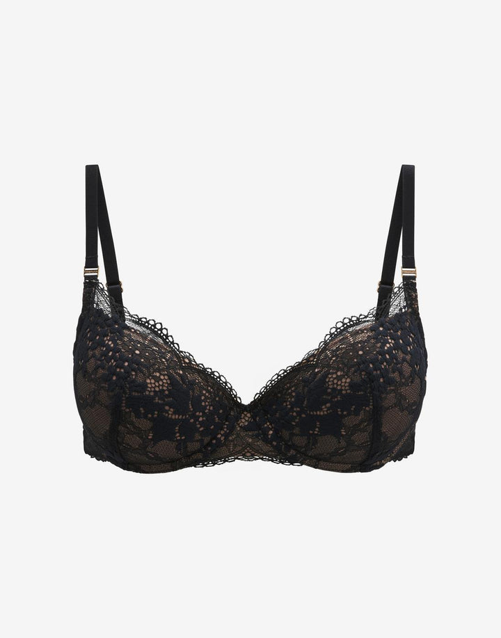 All Day Lace T-Shirt Bra, Black - Thirdlove - 51% Recycled nylon/42% Nylon/7% Spandex