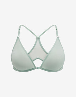 Bare Mesh Front Close Racerback Bra, Daydream - Thirdlove - Mesh