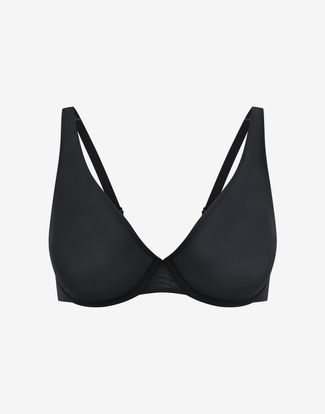 Bare Mesh Unlined Bra , Black - Thirdlove - Mesh 