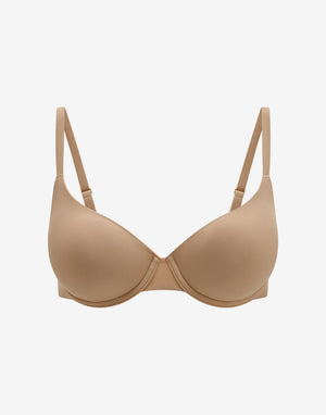 ComfortStretch Back Smoothing T-Shirt Bra, Taupe - Thirdlove - Nylon/Spandex