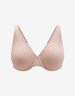 Organic Cloud Cotton Perfect Coverage Bra, Rose Dust - Thirdlove - Organic Cotton/Spandex