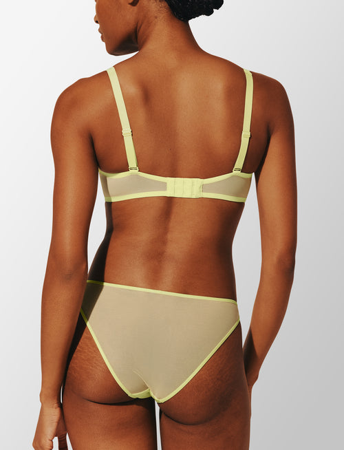 Bare Mesh Unlined Bra , Zest - Thirdlove - Mesh ,modelAAA