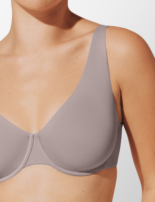 24/7® Classic Second Skin Unlined Bra, Dove - Thirdlove - Nylon/Spandex,modelH