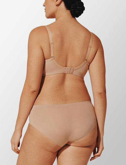Thermoregulating TempSync™ Wireless Bra, Taupe - Thirdlove - 83% 37.5® nylon/12% spandex/5% nylon,modelH