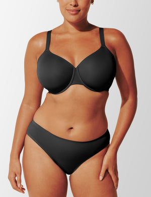 ComfortStretch Smoothing Full Coverage Bra, Black - Thirdlove - Nylon/Spandex