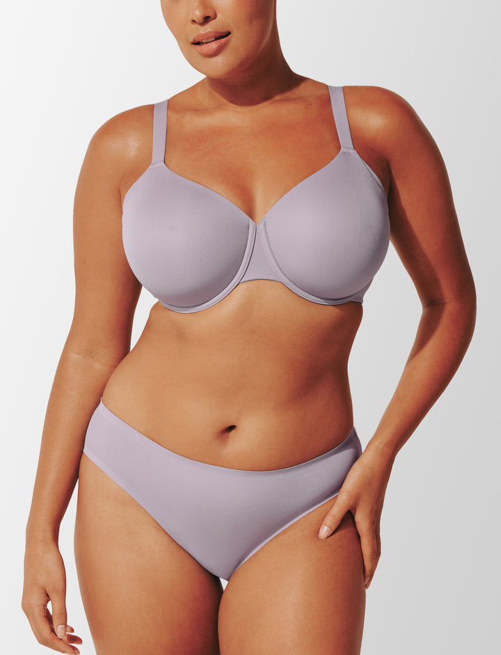 ComfortStretch Smoothing Full Coverage Bra, Dreamy Lilac - Thirdlove - Nylon/Spandex,model1