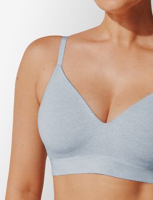 Seamless Stretch Cotton Wireless Bra
