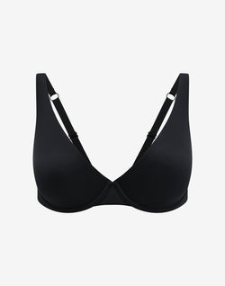 24/7® Second Skin Unlined Bra, Black - Thirdlove - Nylon/Spandex