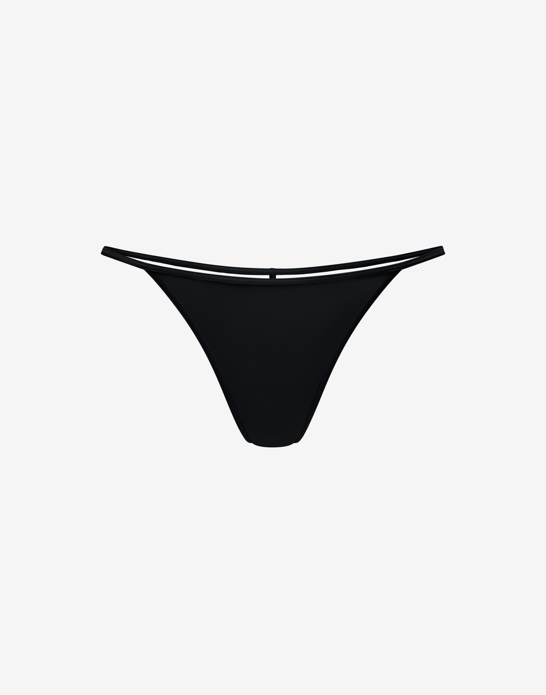 24/7® Classic T-String Thong - Black - Nylon/spandex - ThirdLove
